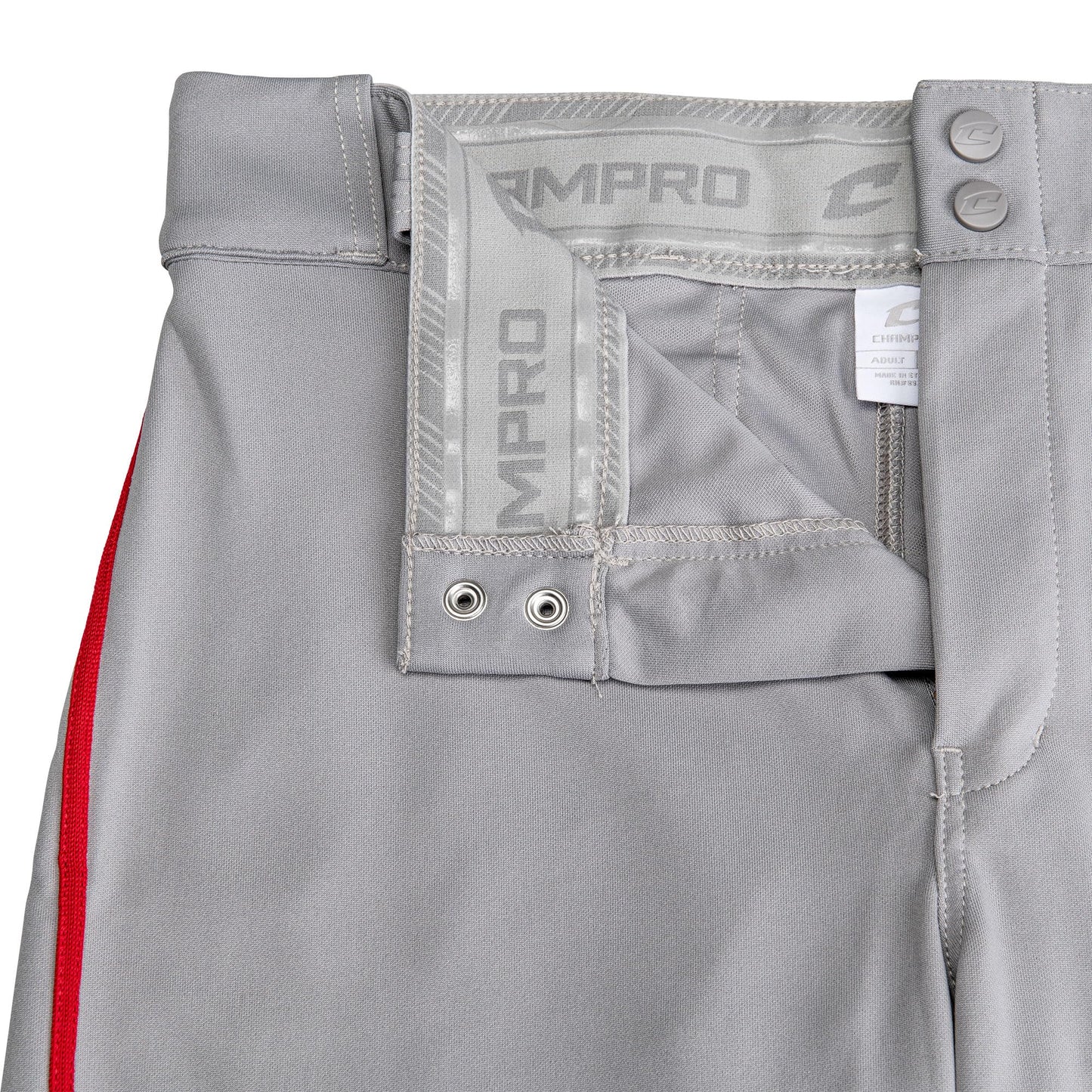 Champro Triple Crown 2.0 Baseball Knickers with Braid Grey Scarlet Size XL
