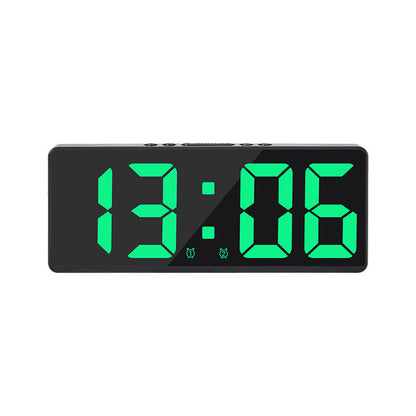 Multifunctional LED Digital Clock: Features number display, color nightlight, temp, calendar, alarm. Large size, backlit, great