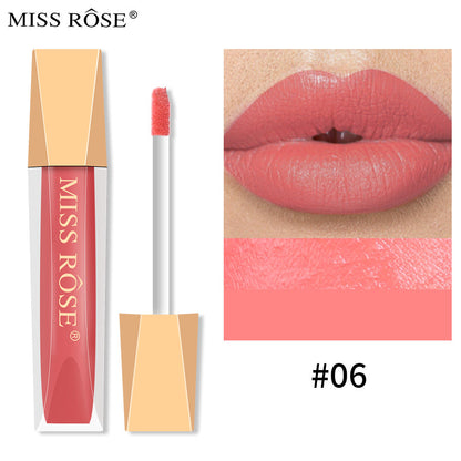 Matte Lip Gloss Liquid Pearlescent Lip Gloss Non Fading Non Stick Cup Velvet Lip Glaze Lipstick
