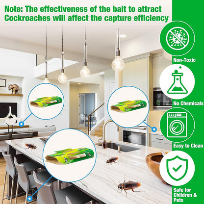 Roach Flea Trap Sticky Killer Flea Catcher Sticky Trap