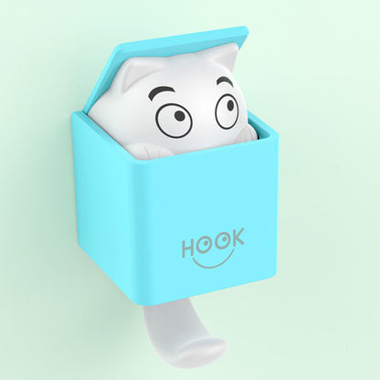 Creative nail free adhesive hook, plastic hook, wall hook, door mounted adhesive hook, clothes, shoes, hats, multi-purpose hook