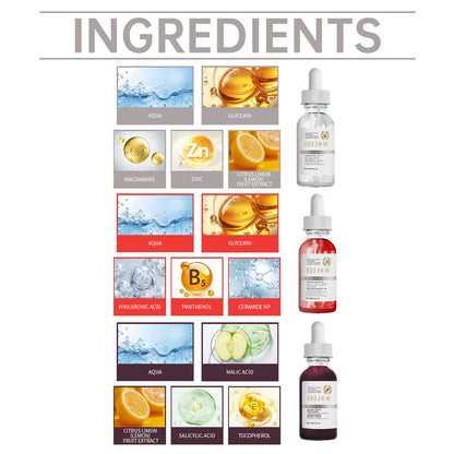 Acne Set Facial Cleansing Acne Repair Skin Whitening Acne Print Essence Mask Set