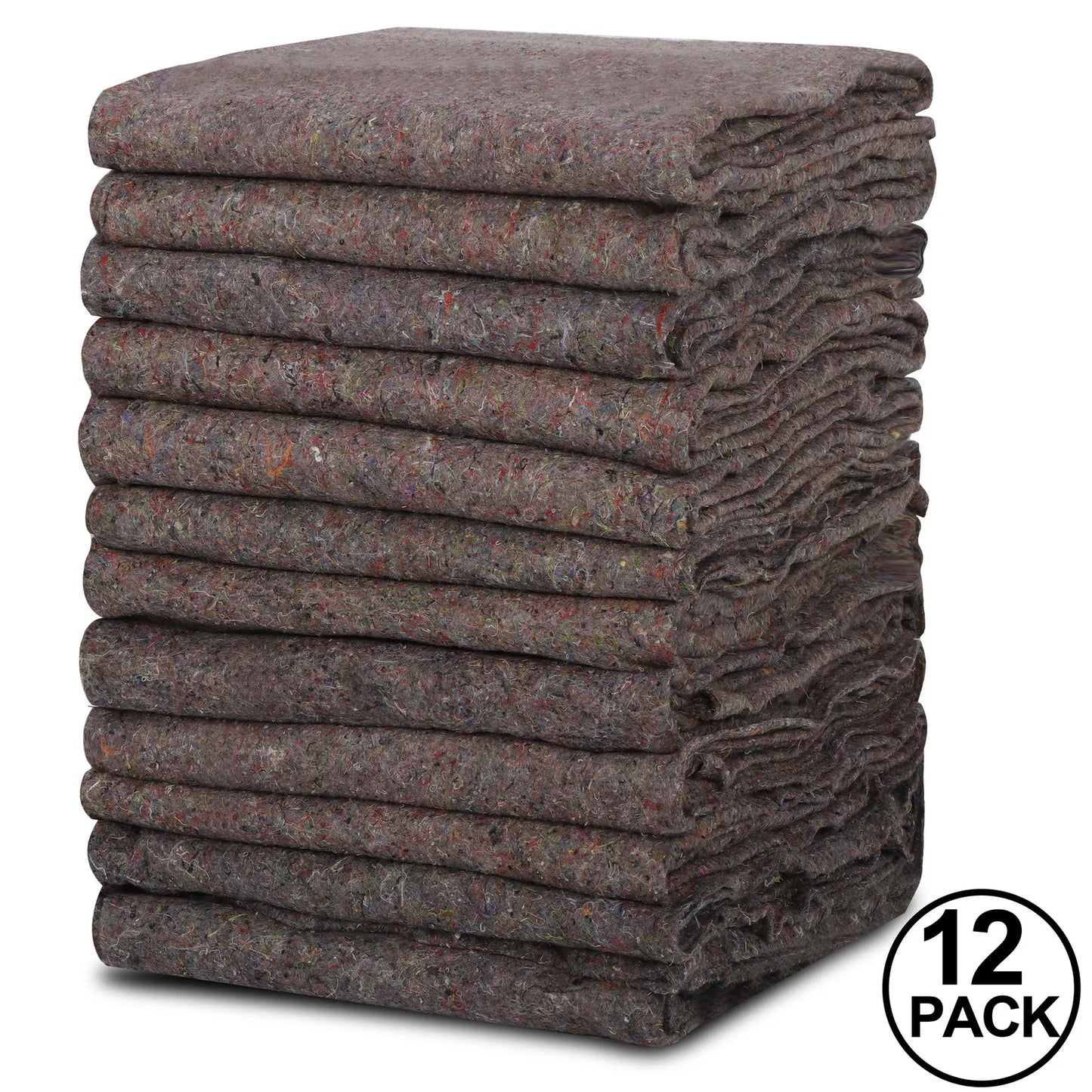 12 Pack Heavy Duty Moving Blankets 54” x 72” Shipping Furniture Protection Pads