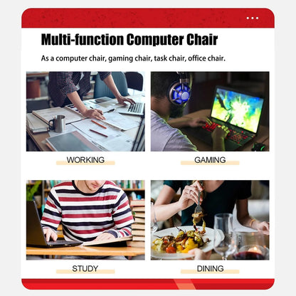 Office Computer Chair PU Leather Executive Chair Ergonomic Desk Chairs Adjustable Height with Wheels & Armrest Swive