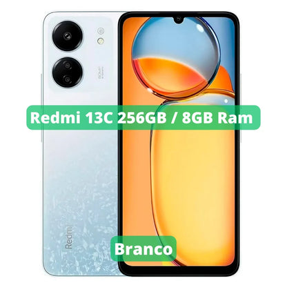 Xiaomi Redmi 13C Versão Global | Smartphone 4G , ROM Global , Câmera 50MP , Carregador  18W