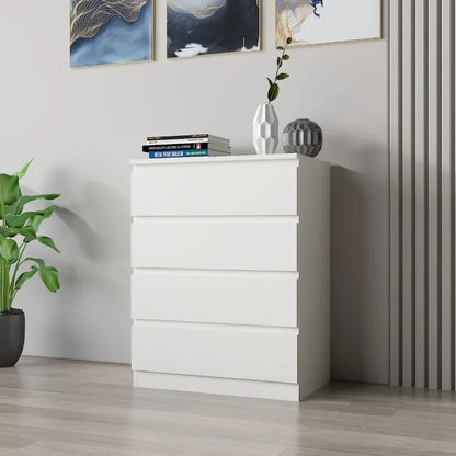 Bedroom Cabinet 4-Drawers Dresser Chest of Drawers Bedside Storage Organizer