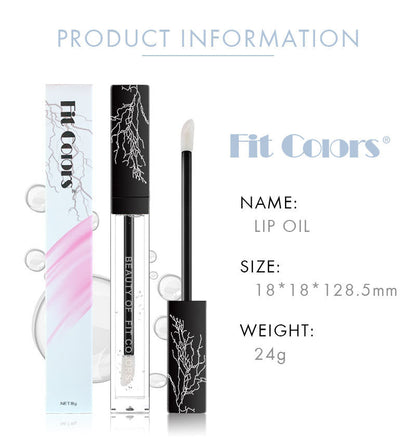 Fit Colors Transparent Lip Oil Glass Lip Gloss Colorless Lip Gloss Lasting Moisturizing Moisturizing Superposition Liquid