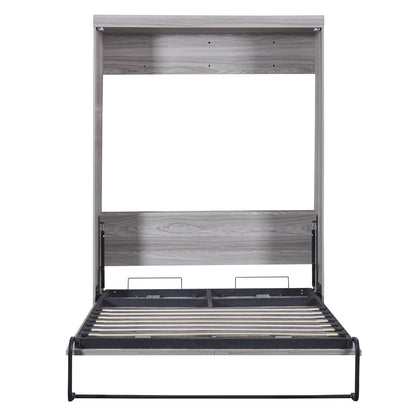 Full Size Murphy Bed, can be Folded into a Cabinet Gray