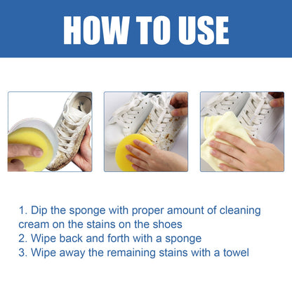 Multi-purpose Decontamination Cream, Small White Shoes Sofa Leather Cleaning Stain Yellow Edge Multi-purpose Cleaning Cream