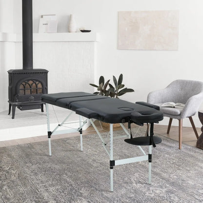 Massage Table Portable Massage Bed Aluminium 3 Folding Lash Bed Spa Bed Table