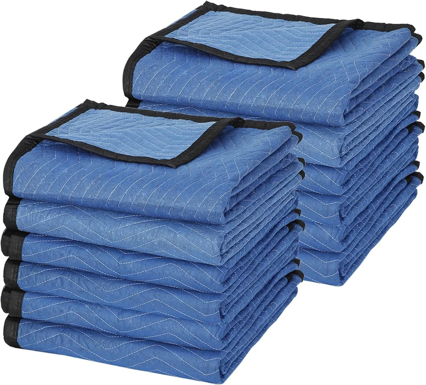 Moving Blankets 12 Pack,80’’x 72’’(35 lb/dz Weight) Quilted Shipping Furniture Pads Packing Blanket Moving Supplies,Furnitu