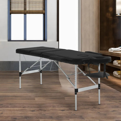 Massage Table Portable Massage Bed Aluminium 3 Folding Lash Bed Spa Bed Table