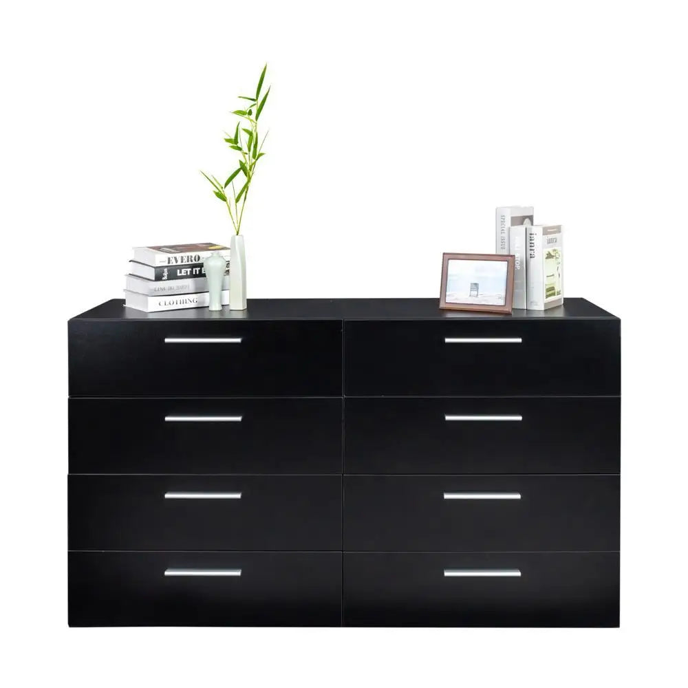Wood 4 / 8 Drawer Dresser Bedroom Furniture Chest of Double Drawers Cabinet