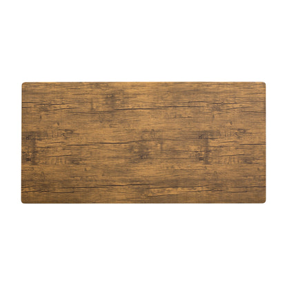 TREXM 5-piece compact bar table with table and stool - modern industrial design brown