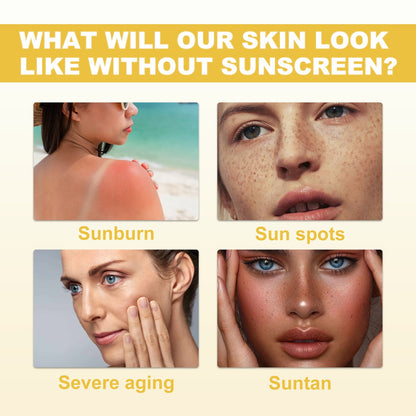 Sunscreen Stick, Refreshing Non-Greasy Concealer Moisturizing Whitening Skin Protection Cream