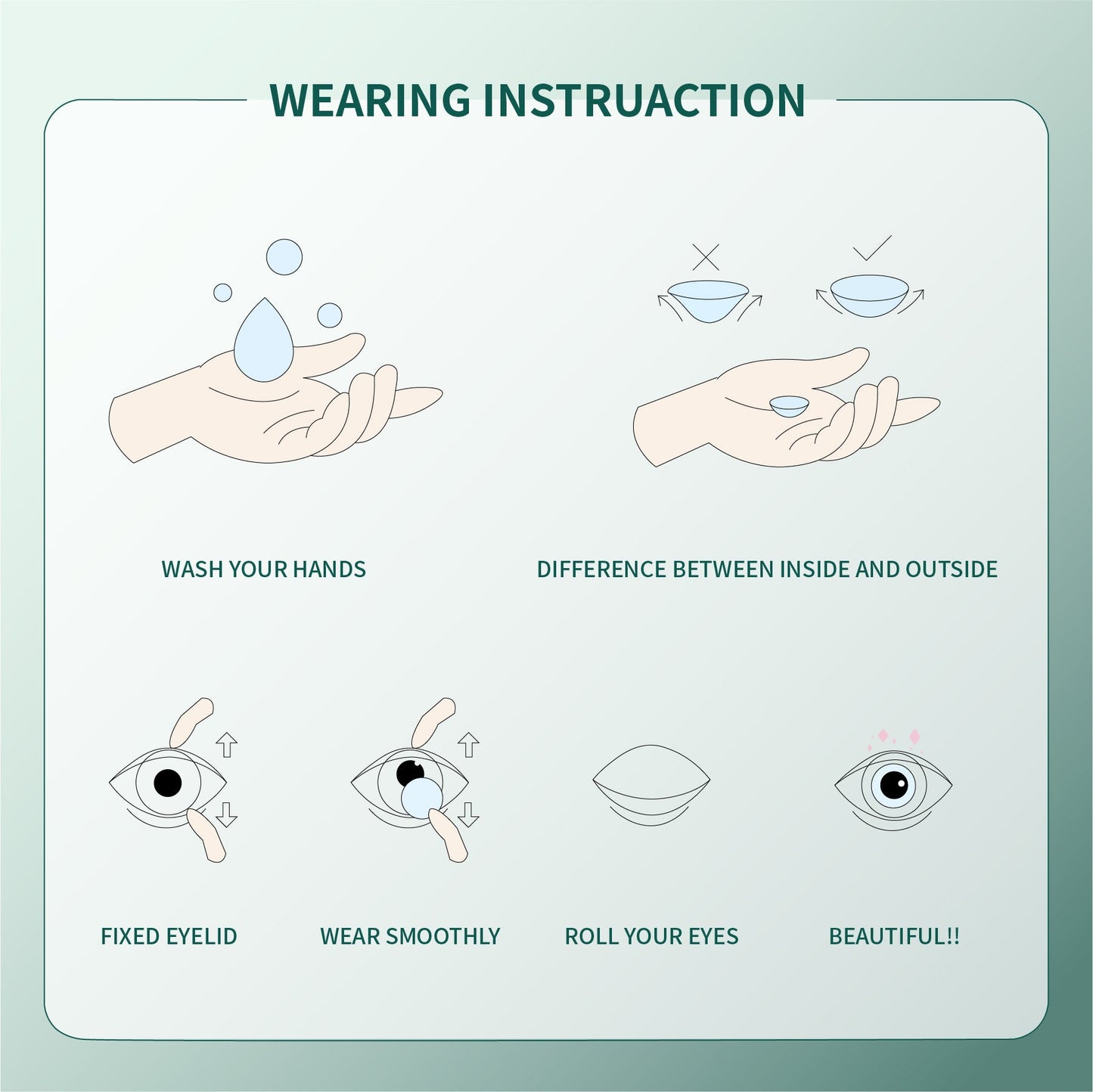1Pcs FDA Certificate Eyes Beautiful Pupil Colorful Girl Cosplay Contact Lenses Brown