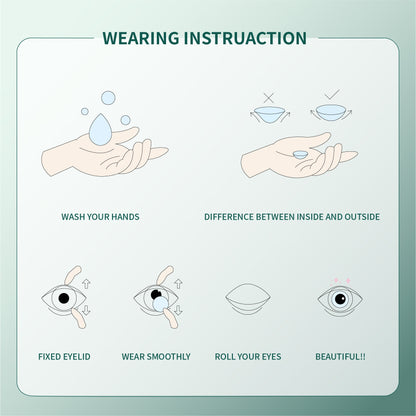 1Pcs FDA Certificate Eyes Beautiful Pupil Colorful Girl Cosplay Contact Lenses Brown