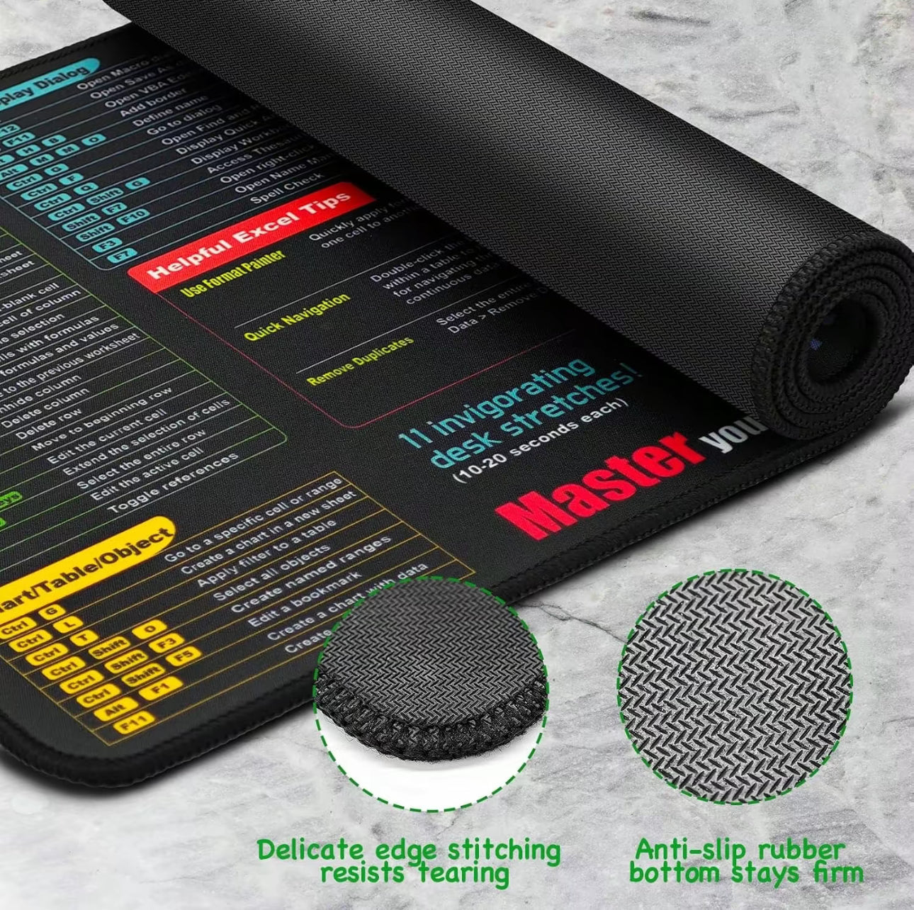 ExcelEase Desk Mat
