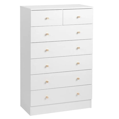 7 Drawer Dresser for Bedroom Tall Dresser Chest of Drawers Wood Bedroom Dresser