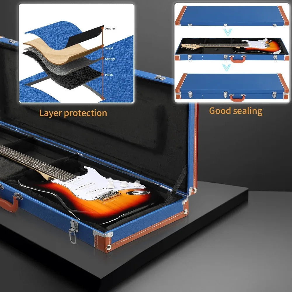 39-Inch Electric Guitar Hard Shell Carry Case for GST GTL 170 SG Guitar