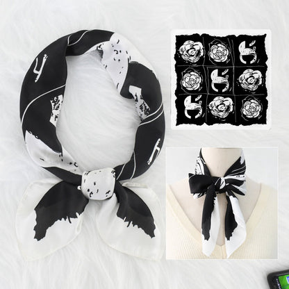 Silk Scarf Women's Sunscreen Beach Imitation Silk Versatile Silk Scarf Neckband