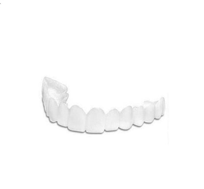 Upper Teeth And Lower Teeth Simulation Braces Non-Porous Braces Whitening Sleeves Second-Generation Silicone Simulation Teeth Dentures