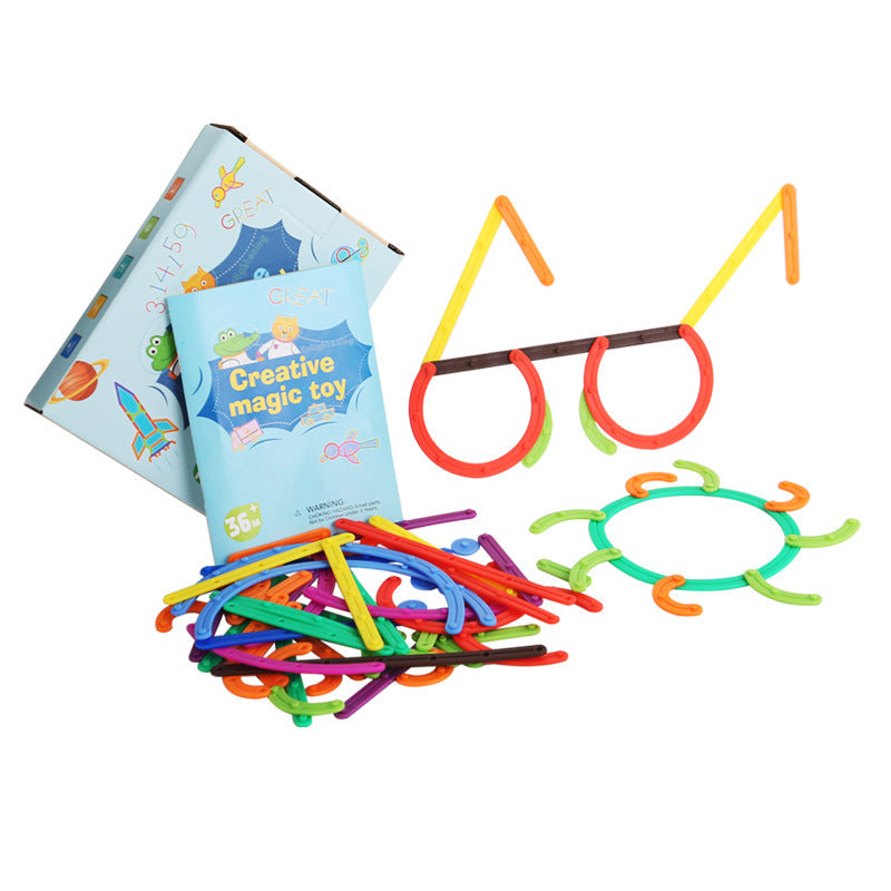 Children's puzzle puzzle puzzle DIY versatile and creative building block set puzzle toys