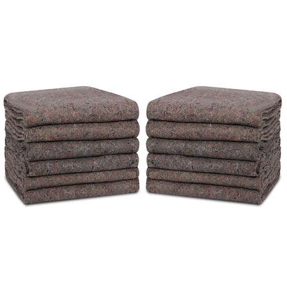 12 Pack Heavy Duty Moving Blankets 54” x 72” Shipping Furniture Protection Pads