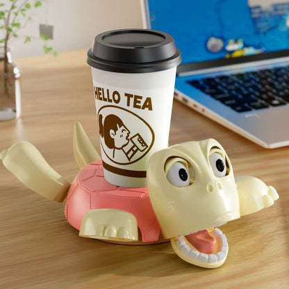 3D - printed Panicked Turtle Coaster: Insulated, for stress relief, doubles as mug base decor