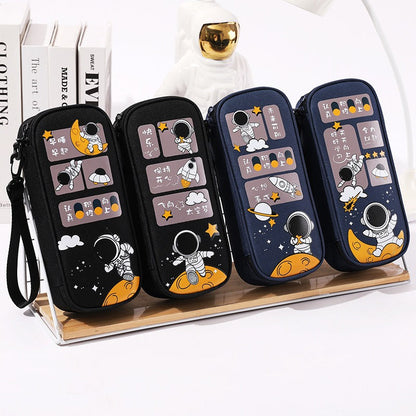 Pencil Case For Elementary School Students Pencil Case Large Capacity Children Simple Multifunctional Universe Star Stationery Box