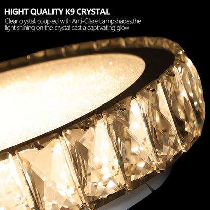 Embedded Crystal Chandelier