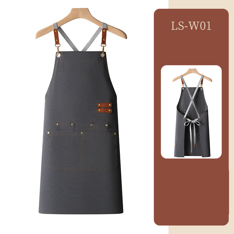 Waterproof apron customized logo printing for catering