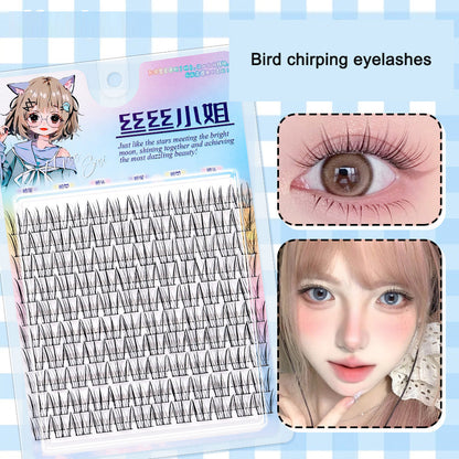Sunflower Comics Pure Desire Eyelash Simulation Natural Thickening Large Segmented Trilogy False Eyelash Laziness