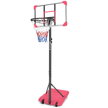 Portable Basketball Goal System with Stable Base and Wheels use for Indoor Outdoor teenagers youth