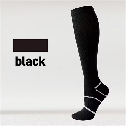 Pressure socks calf socks women's socks solid color thin mesh sweat absorbing breathable odor proof compression socks