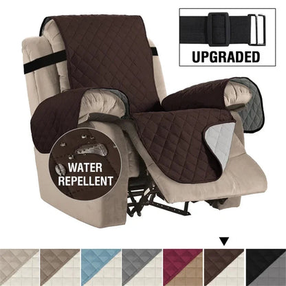 Waterproof Recliner Cover Snap Fixed Pet Dog Kids Sofa Mat Couch Slipcovers For Living Room Dustproof Furniture Protector Covers