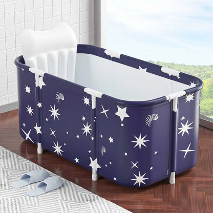 120CM Bathtubs Folding Bath Bucket Thicken Shower Barrel Adult IceTub Baby Swimming Pool Insulation Family Bathroom SPA Tub