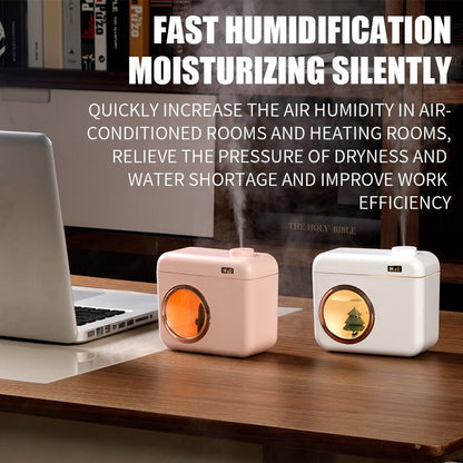 New Camera Mini Humidifier USB Charging Creative Night Light Silent Indoor Household Humidifier