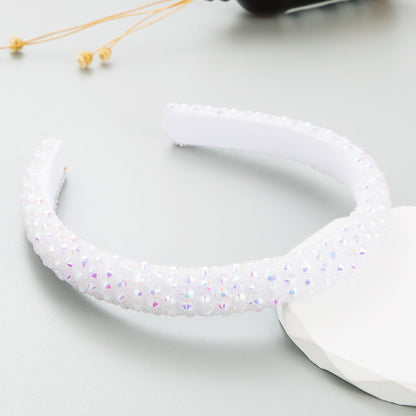 Colorful Rhinestone Full Drill Hoop Trendy Online Red The Same Super Flash Headdress
