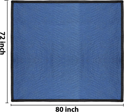 Moving Blankets 12 Pack,80’’x 72’’(35 lb/dz Weight) Quilted Shipping Furniture Pads Packing Blanket Moving Supplies,Furnitu