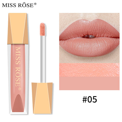 Matte Lip Gloss Liquid Pearlescent Lip Gloss Non Fading Non Stick Cup Velvet Lip Glaze Lipstick