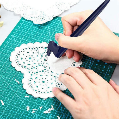 Craft Cutting Tools 360 Rotating Blade Paper-Cutter 3 Replace Blade Craft Cutting Knife DIY Art Wear-Resisting Art Cutting Tool
