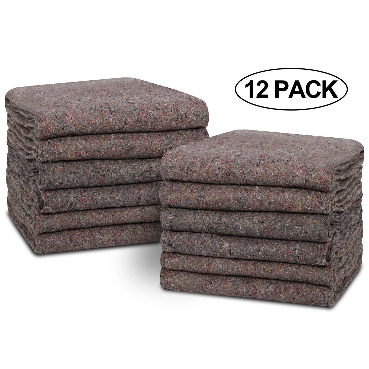 12 Pack Heavy Duty Moving Blankets 54” x 72” Shipping Furniture Protection Pads