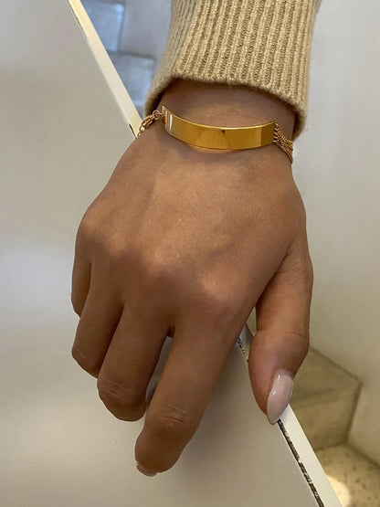 18K Gold-Plated Stainless Steel Bracelet