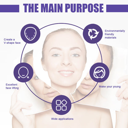 V-Shaped Thin Face Stickers, Tighten Facial Skin And Shrink Jaw Muscles V Face Lift Shaper