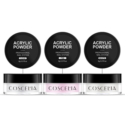 COSCELIA New 9 Color Crystal Color Powder 30Ml Crystal Liquid Manicure Tool Full Set Of Beginners