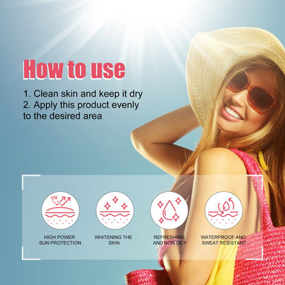 Grapefruit UV Protection Cream, Resist Outdoor UV Isolation Moisturize Anti-Sweat Refreshing Beauty