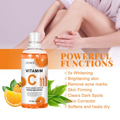 Vitamim C Face Body Serum, Repair Nourish Skin Filling Water Carry Bright Tight Anti-Wrinkle Fine Lines