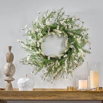 30" Plum Blossom Wreath