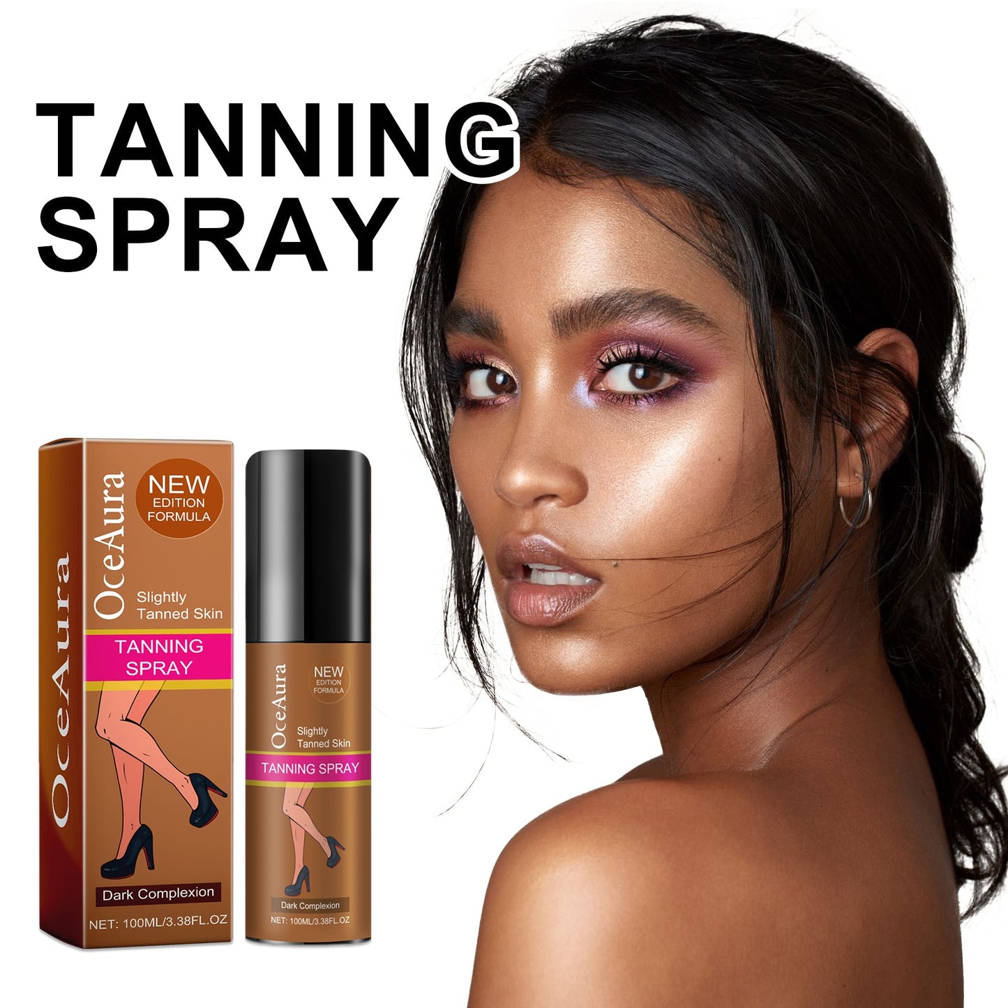 Blackening Spray, Natural Quick Tanning Wheat Bronzer Firming Skin Hydrating Summer Beach